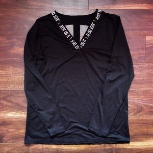 Nike Dri-fit long sleeve top with open back